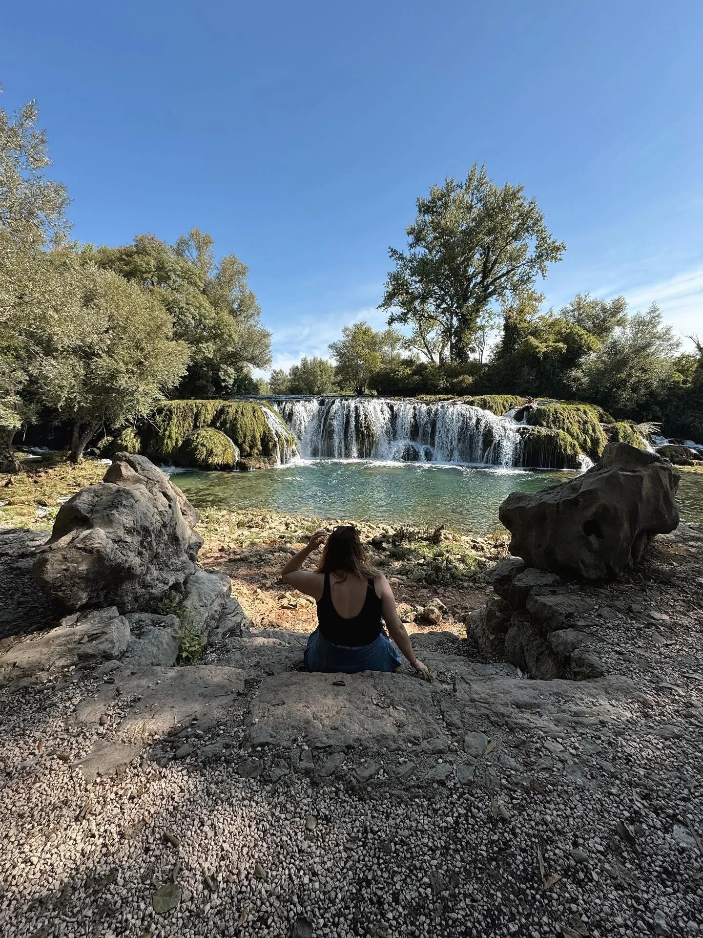KOCUSA WATERFALL - BOSNIA 🇧🇦 

What an unexpected adventure. Only planning a quick dip in the water, thanks to a lovely local man we ended up climbing up and over the waterfall, then swimming under it&hellip; and some other lovely local ladies kind