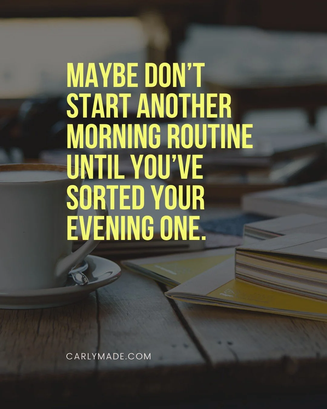 Before we add a 5am alarm and twelve new habits for &lsquo;new week, new me&rsquo;, let&rsquo;s look at what happens the night before. Less scrolling, fewer things to finish, a bedtime we can actually stick to? I feel like I've life hacked so much, b