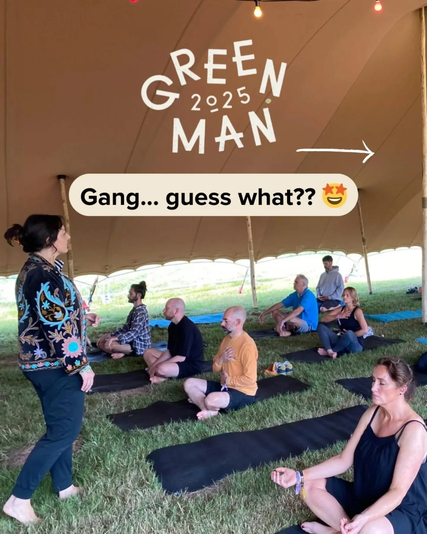 ...Guess what? 🌿 I&rsquo;M BACK TO GREENMAN FESTIVAL! 🎉

This will be my third year guiding meditation there with the wonderful @soul_stretch crew at @greenmanfest, along with @silvergreenbreathes

✨ What to expect:
We shake, stretch, breathe, drop