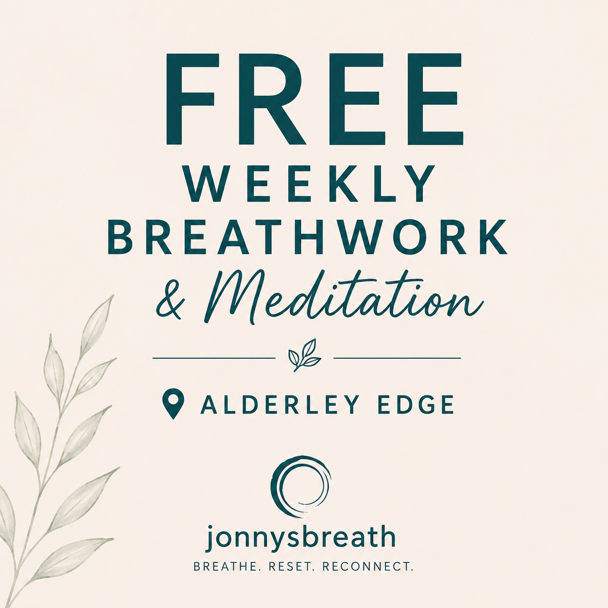 Meditation &amp; Breathwork - Jonny's Breath [IN-PERSON]