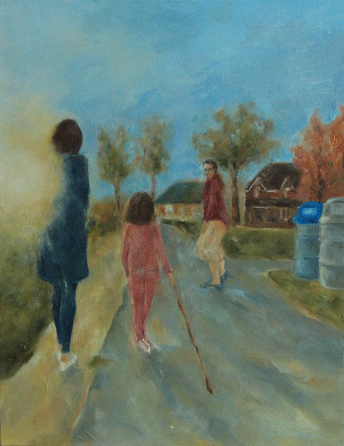 soultown_sunset  oil on canvas , 16 x 20"