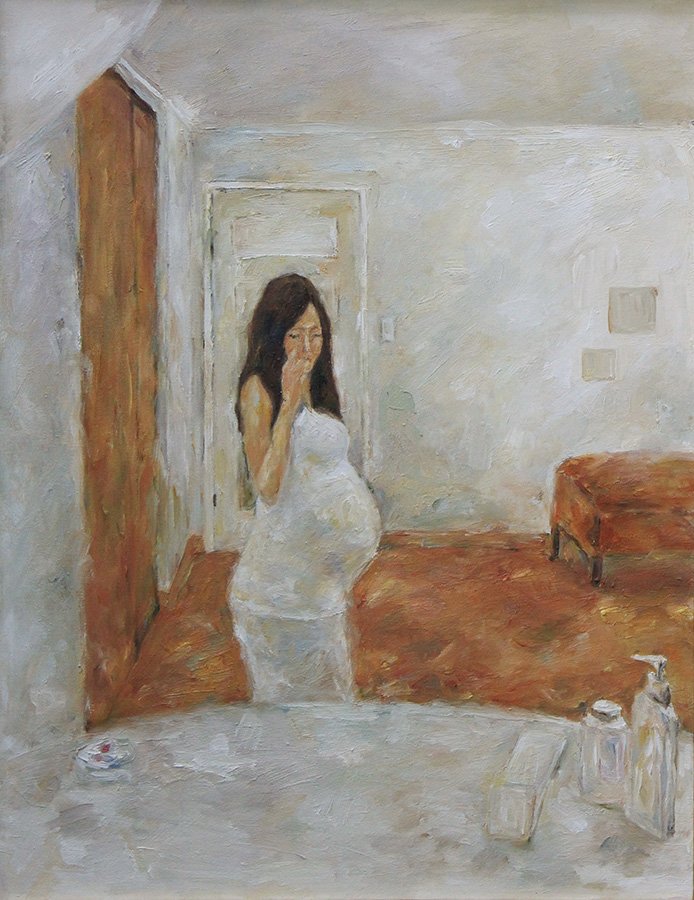 soultown_her place  oil on canvas , 16 x 20"