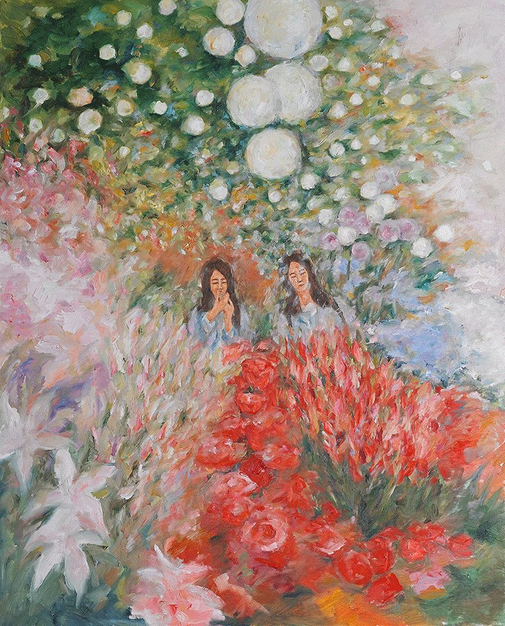 she’s getting married  oil on canvas , 29 x 36"