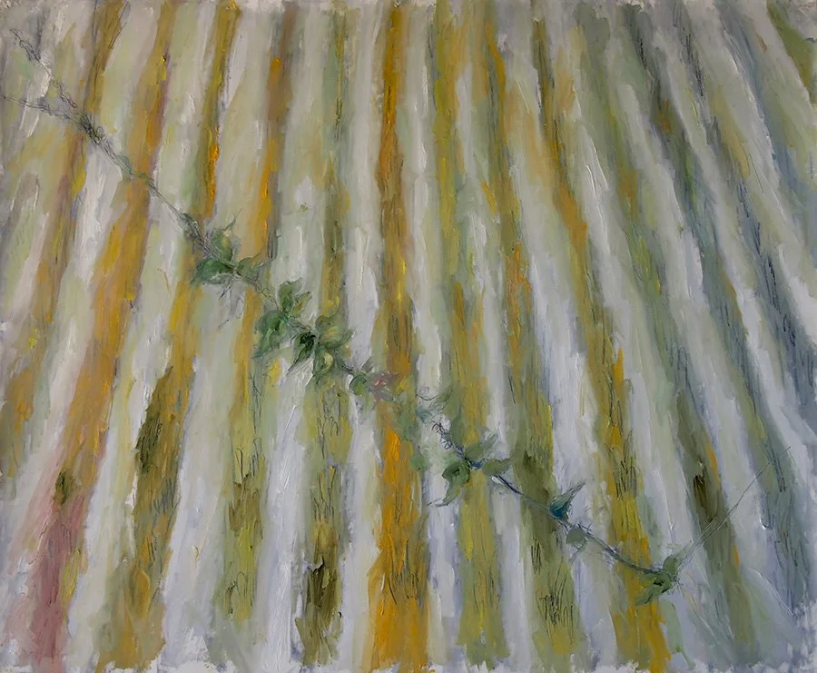 where we live here  , how we live here  oil on canvas