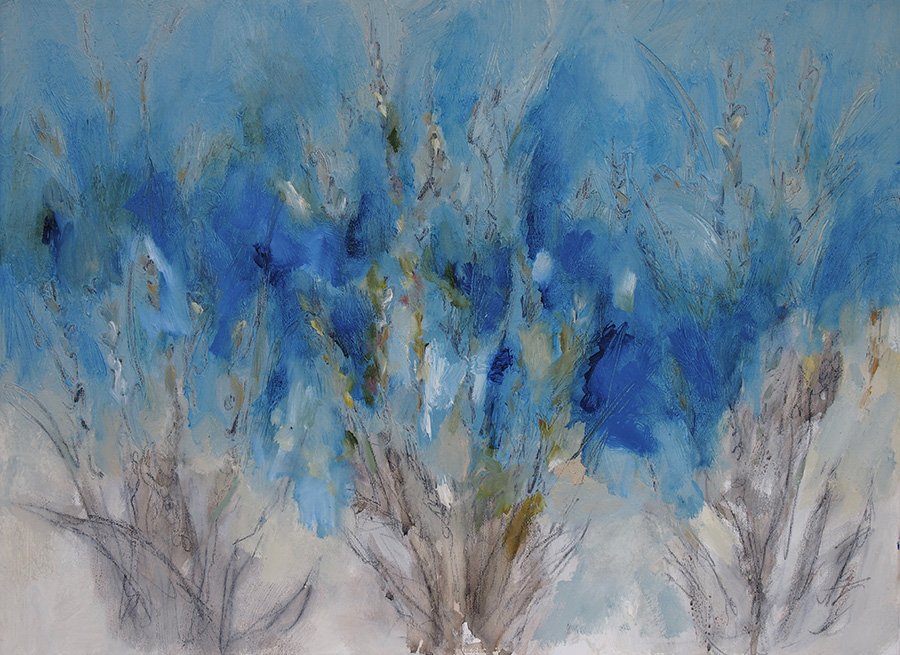 I saw how magnificent you are  oil on canvas , 18 x13"