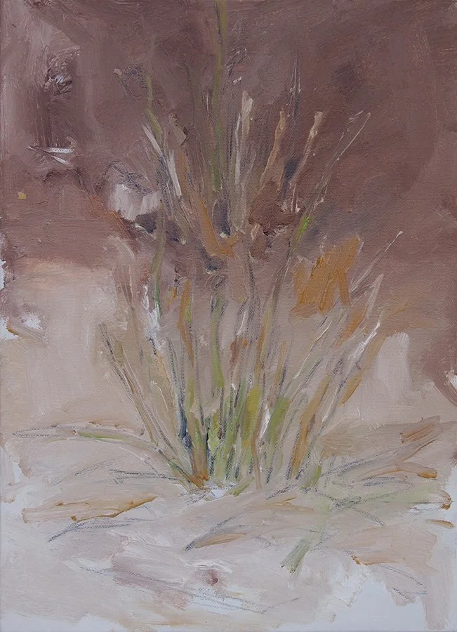 I see your life cannot be simple either   oil on canvas , 9 x 13"