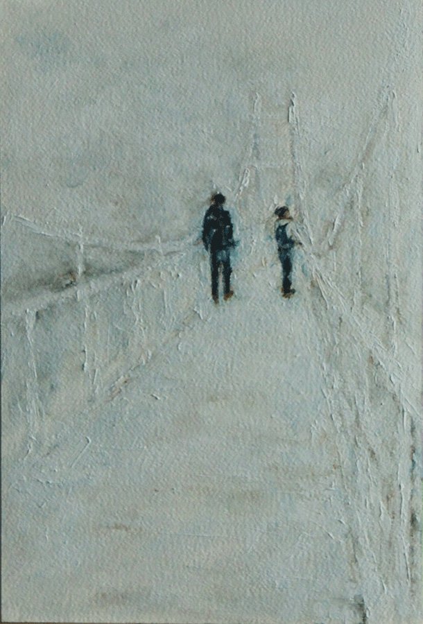 silence  oil on paper