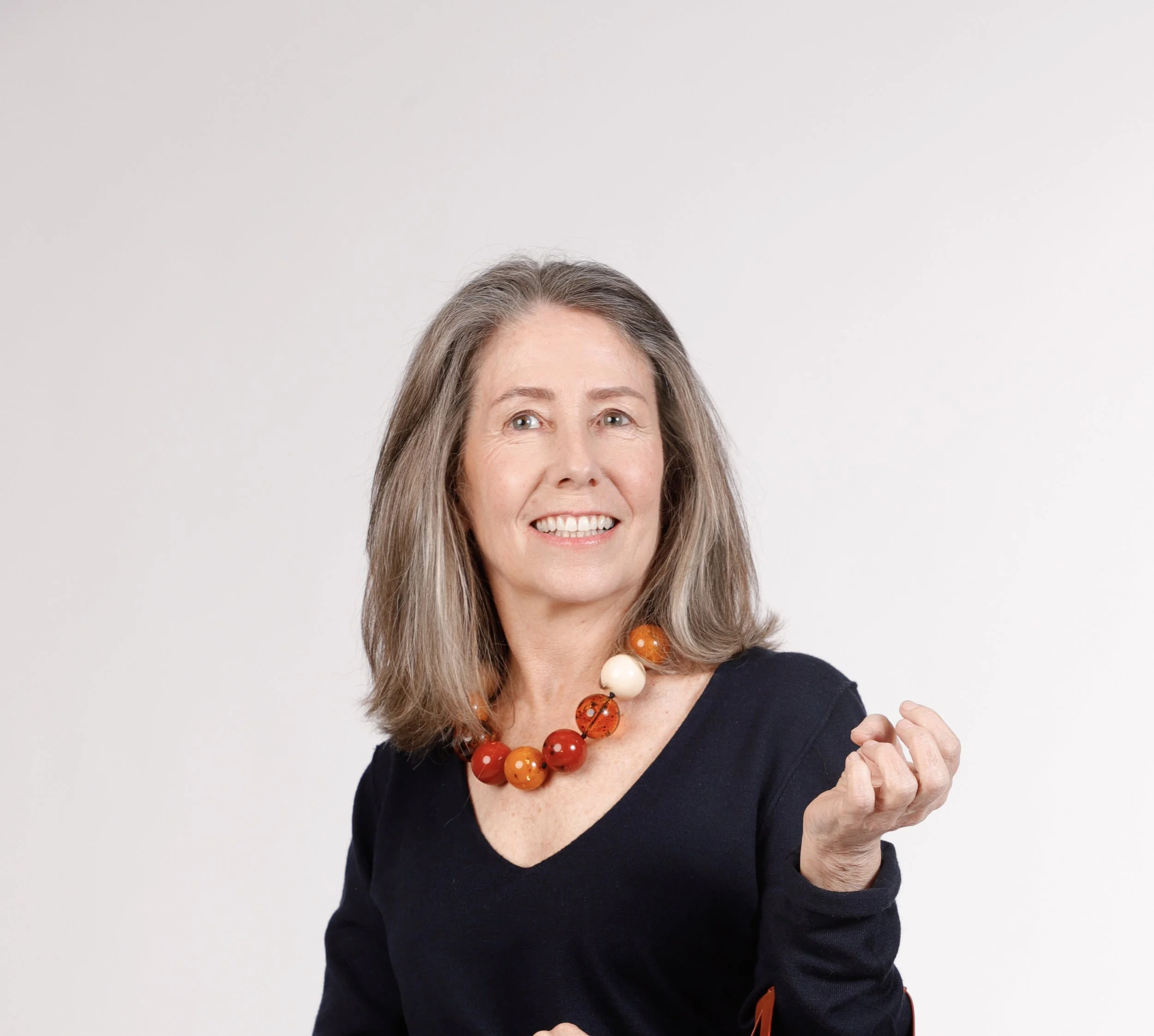 Collar canicas grandes ambar/coral