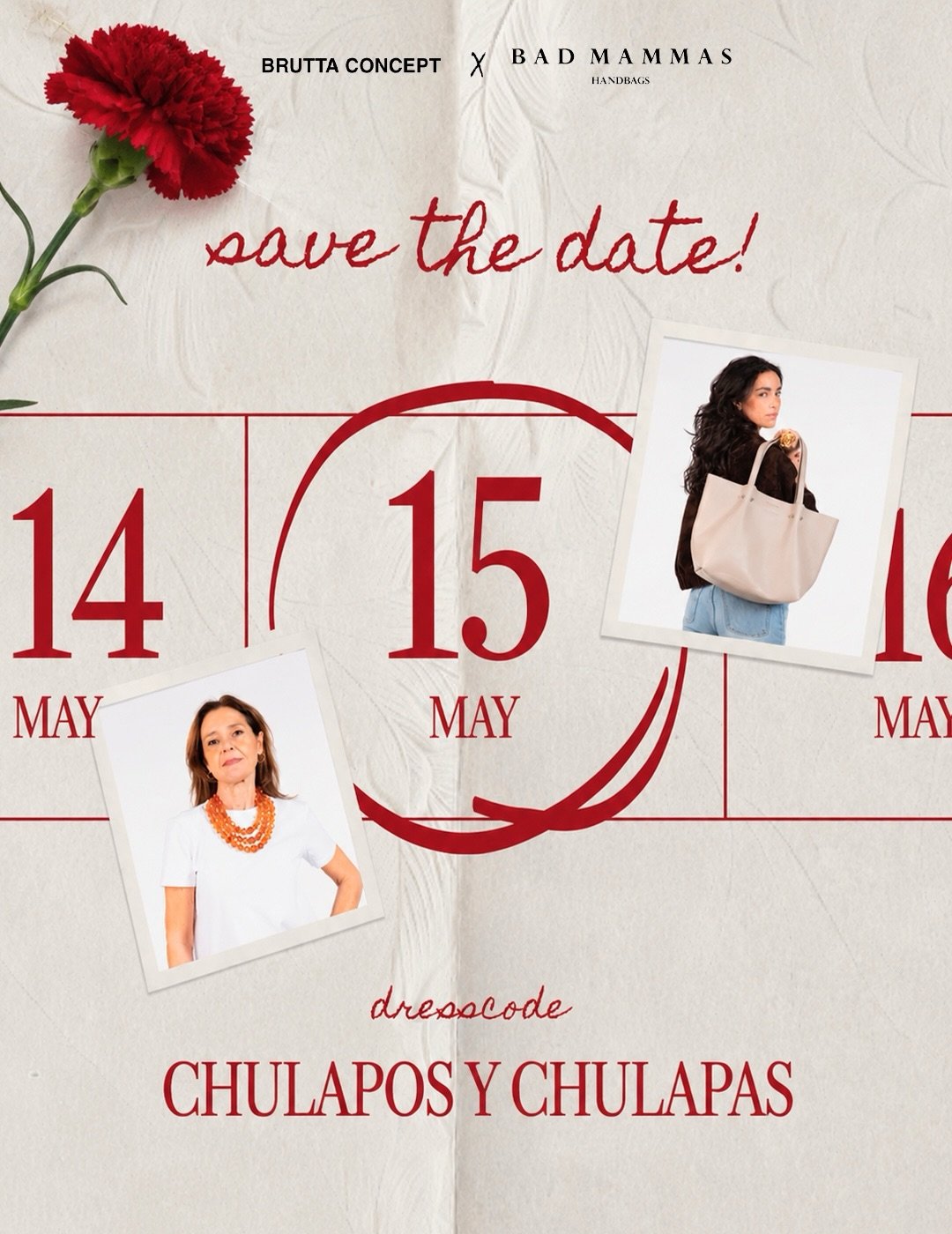 Madrid en mayo, flores, color, amigas, verm&uacute;&hellip; y bolsos bonitos. ❤️🌹

Este viernes nos vamos a Brutta Concept para celebrar San Isidro como mejor sabemos: rodeadas de dise&ntilde;o, piezas especiales y mucho ambiente chulapo.

De 16:00 