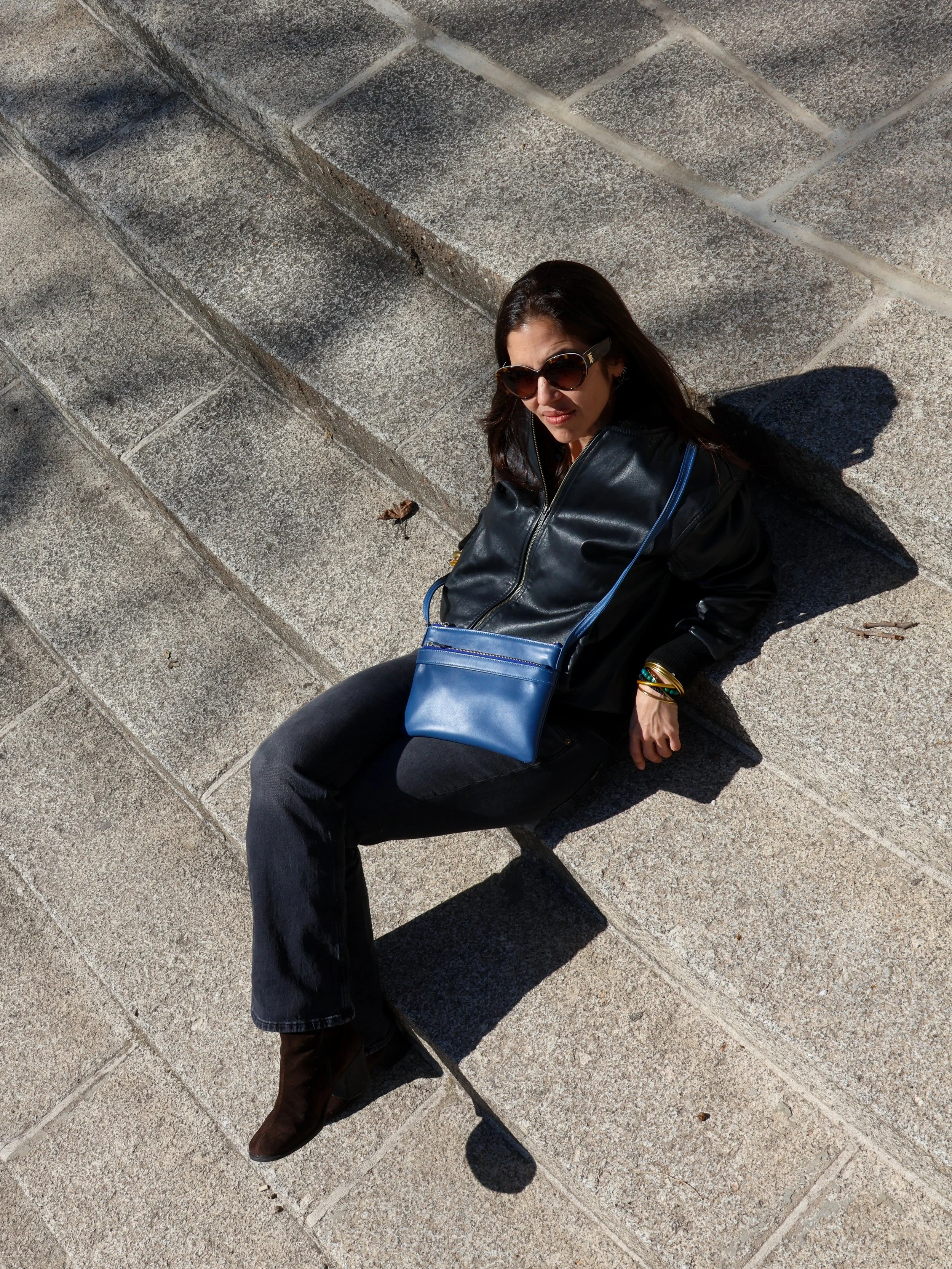 Bandolera Jade Azul azafata