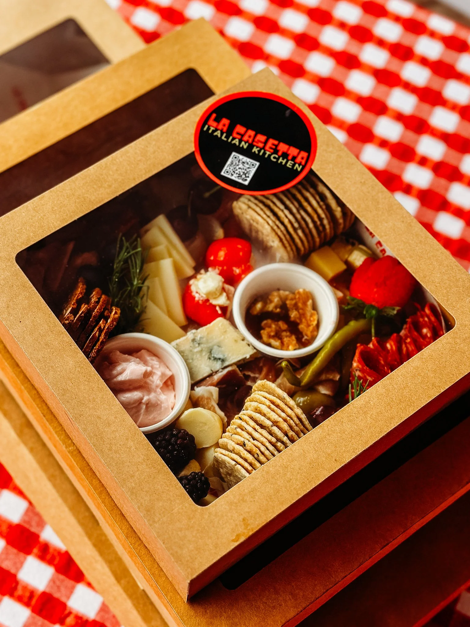 La Casetta antipasto grazing boxes for drop-off catering