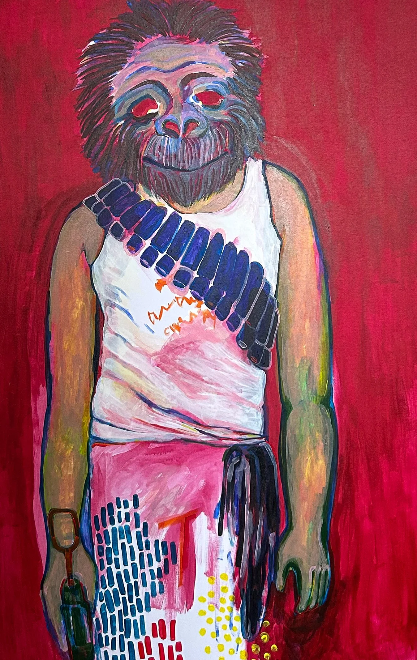Anthropomorphism: The Gorilla, January 2026, acrylic on canvas