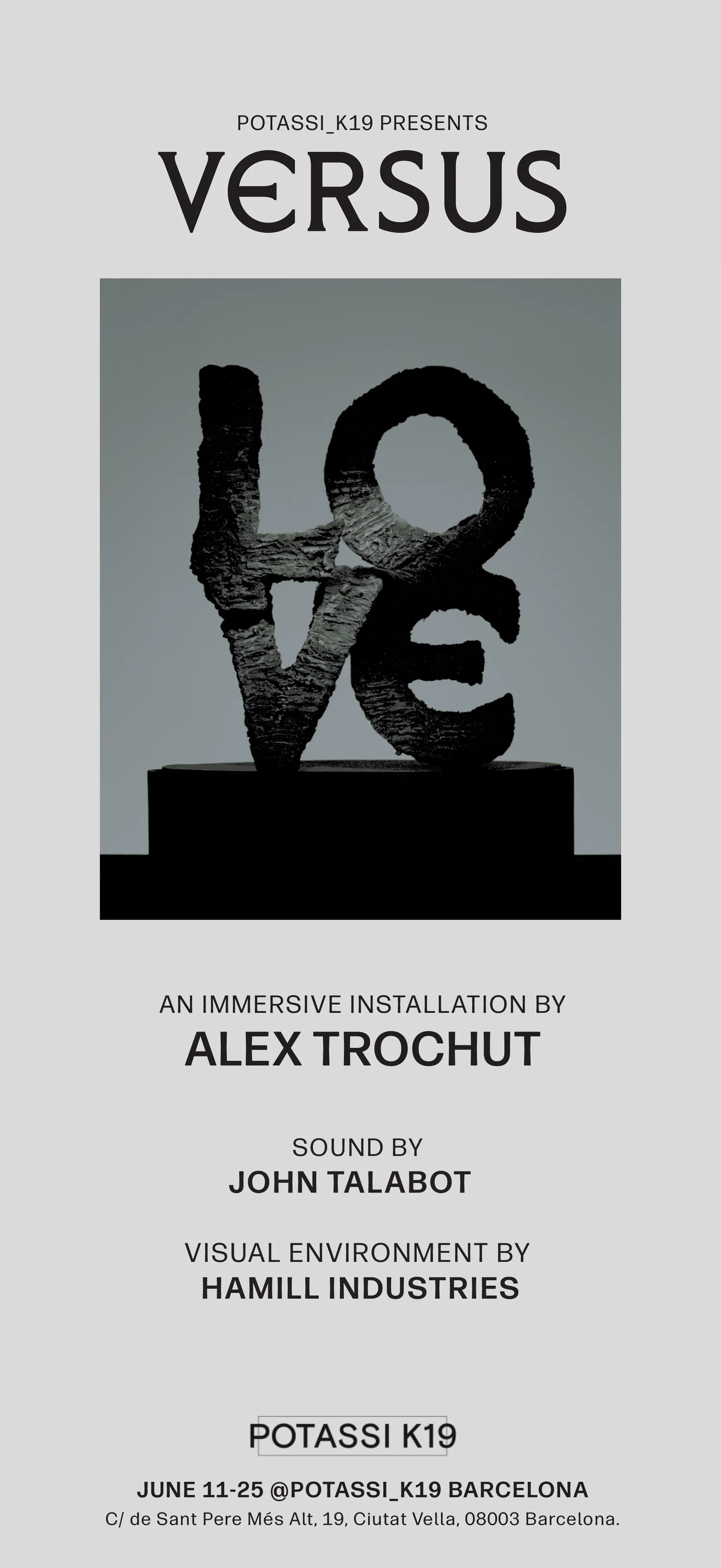 Versus, Alex Trochut, Potassi K19, June 2026