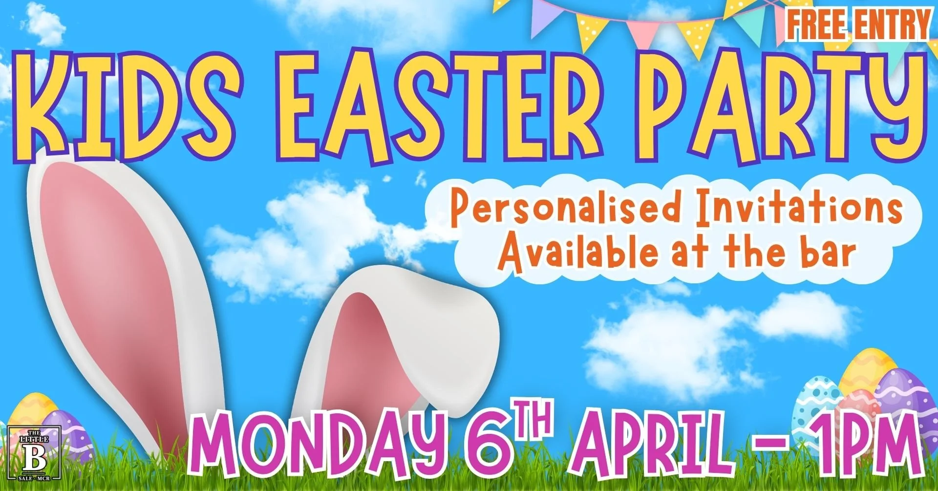 The Little B Kids Easter Party poster