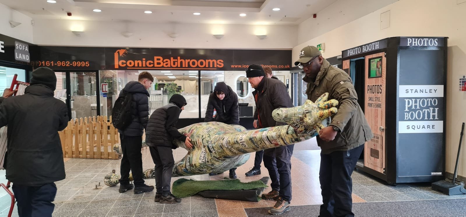 Beloved giraffe art installation, ‘Nina’, finds new home at local school