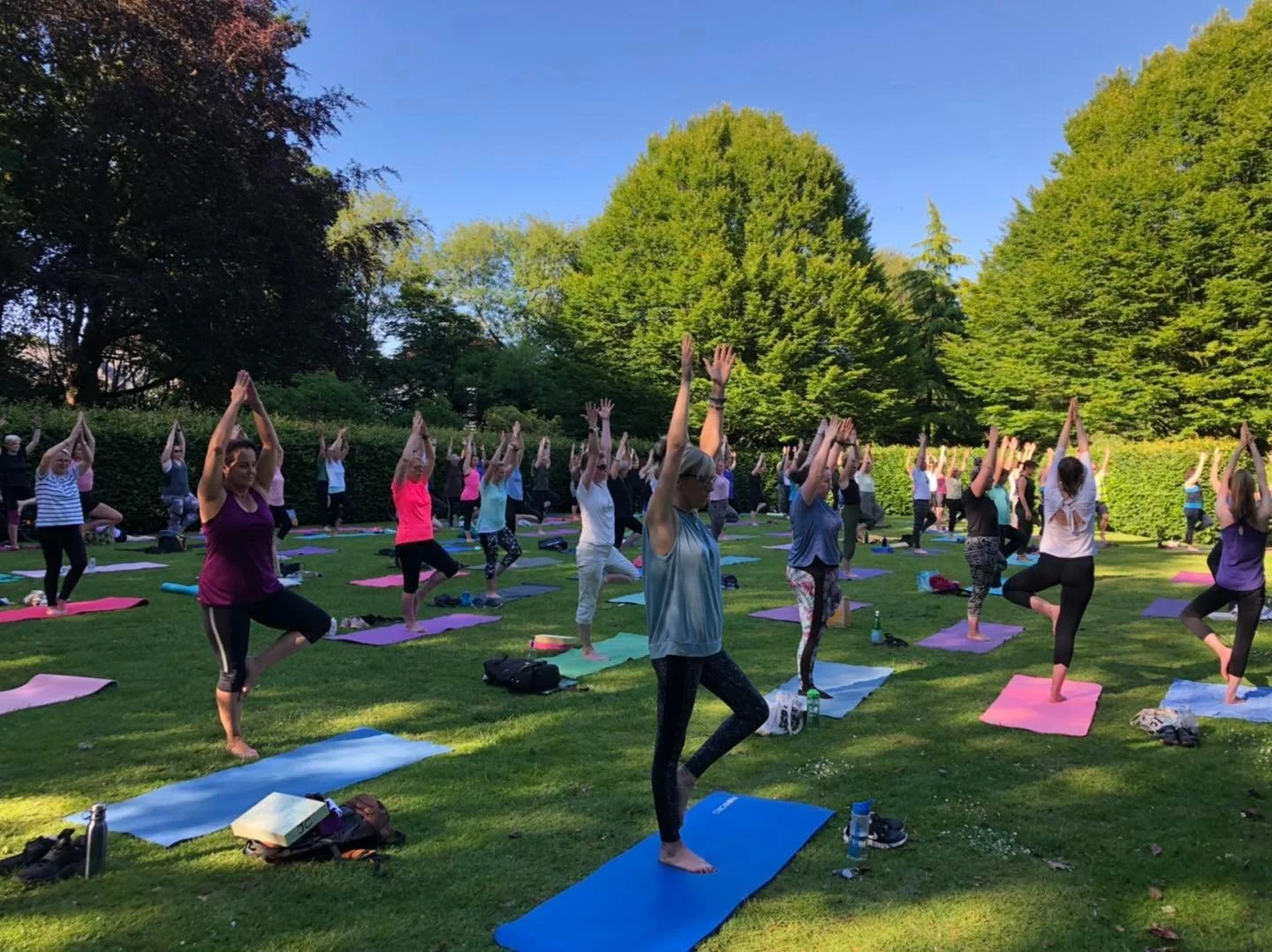 Community yoga returns to Walkden Gardens for the 14th year