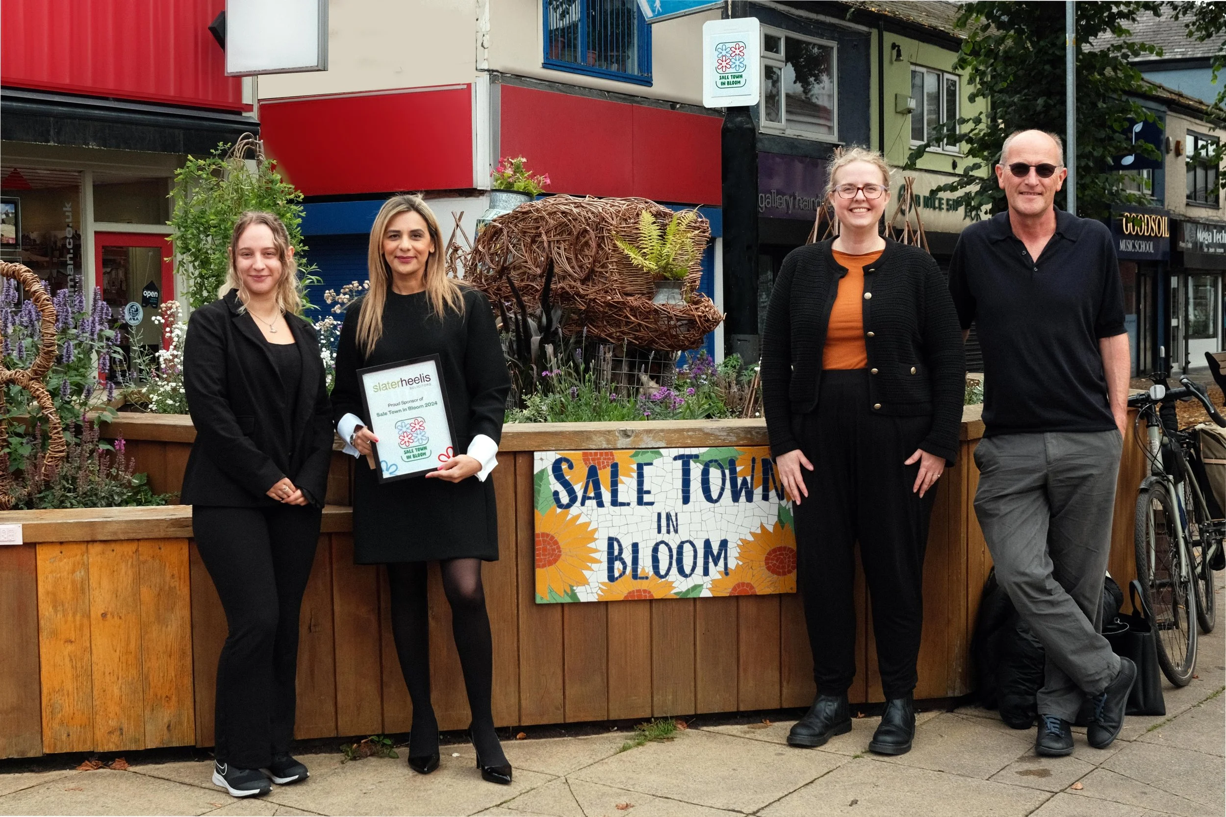 Slater Heelis celebrates community spirit as Sale in Bloom flourishes