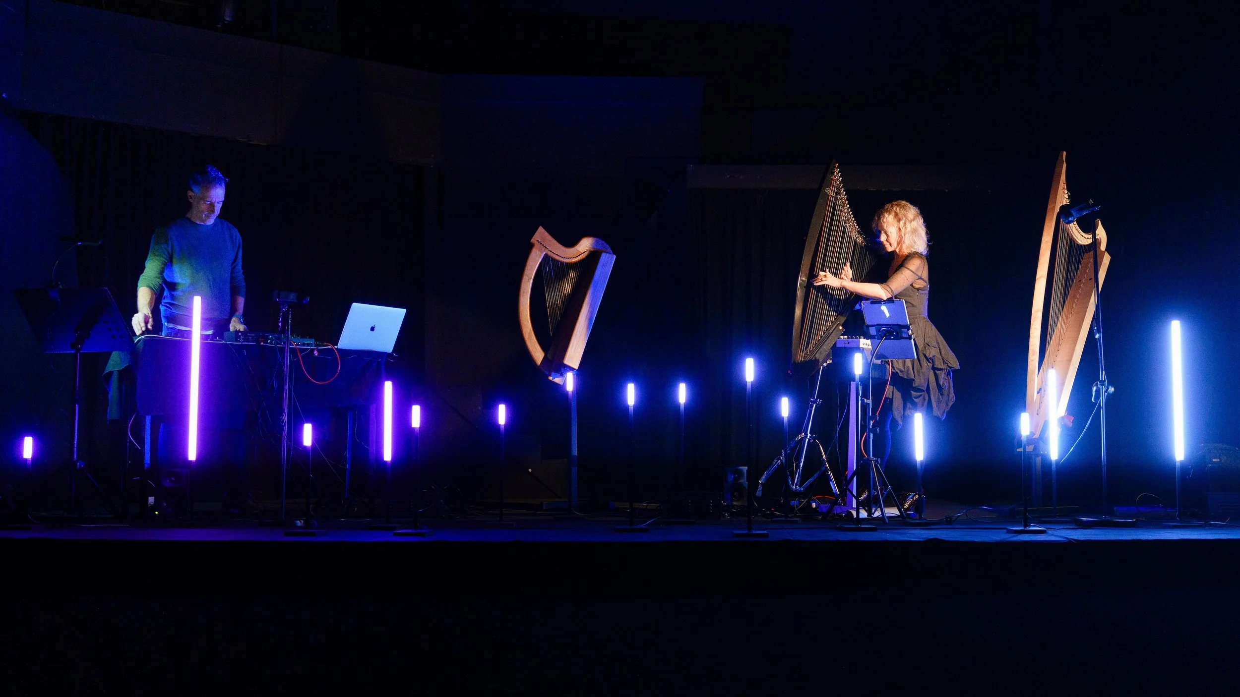 Internationally renowned harp and electronica duo FitkinWall bring new show to Waterside