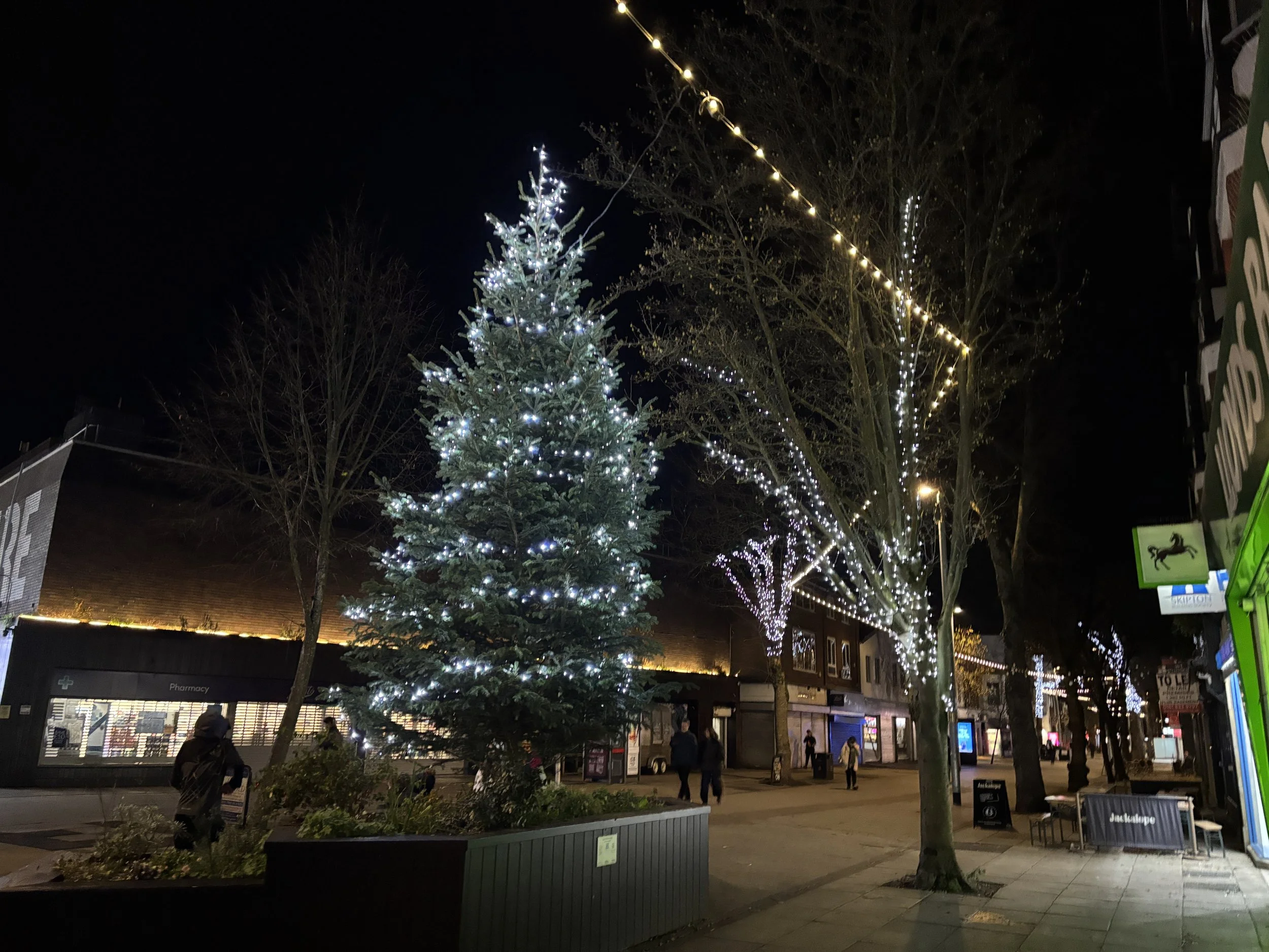 Christmas tree returns to Sale town centre with local support