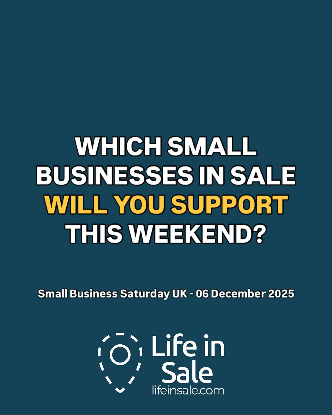 ‼️ Tomorrow is Small Business Saturday UK (@smallbizsatuk), the perfect chance for YOU to support local, small businesses. 

Tag the Sale businesses you&rsquo;re going to support this weekend (it really does make a difference) 👇

#LifeinSale #SaleTo