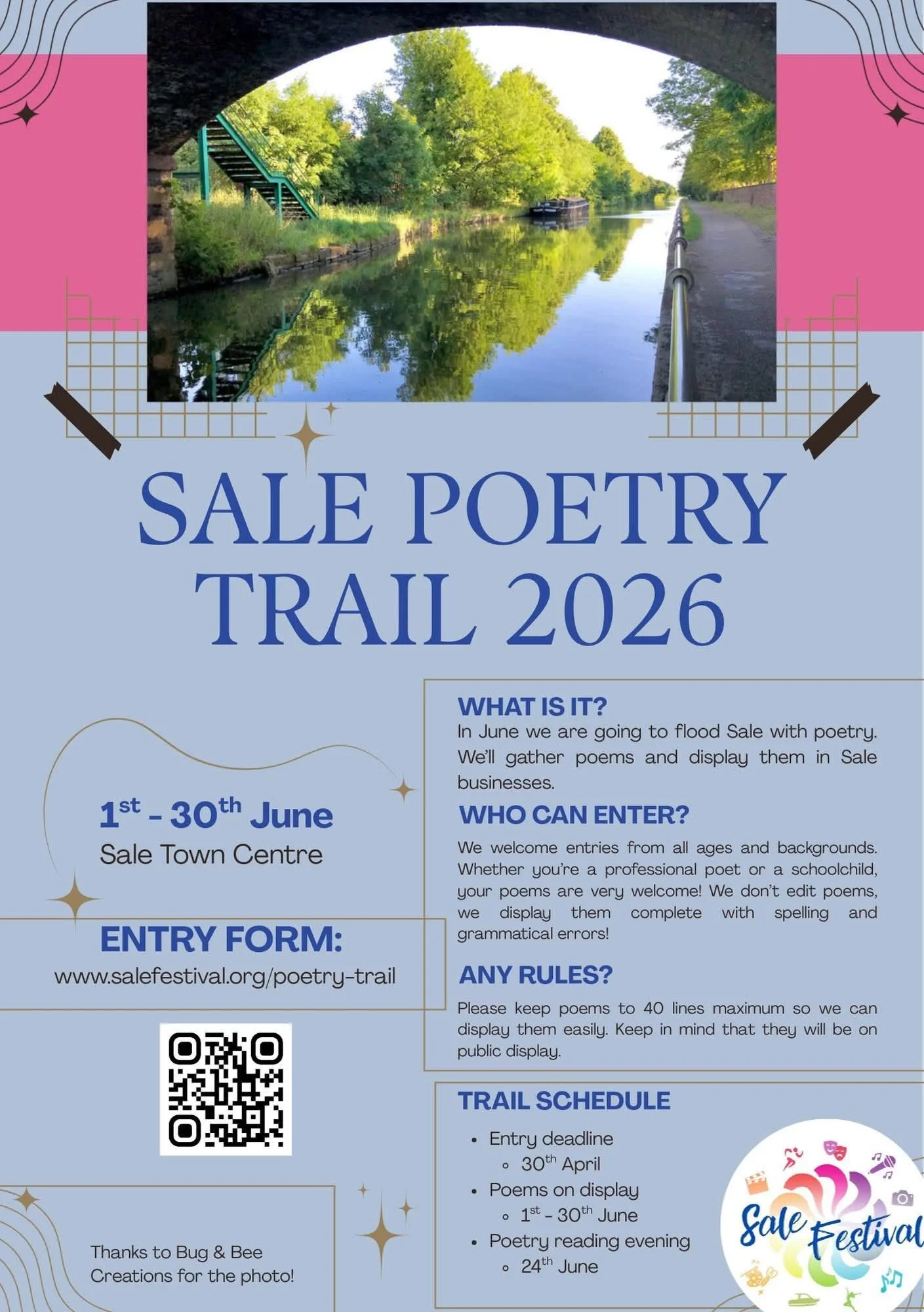 Sale Festival Poetry Trail returns for 2026
