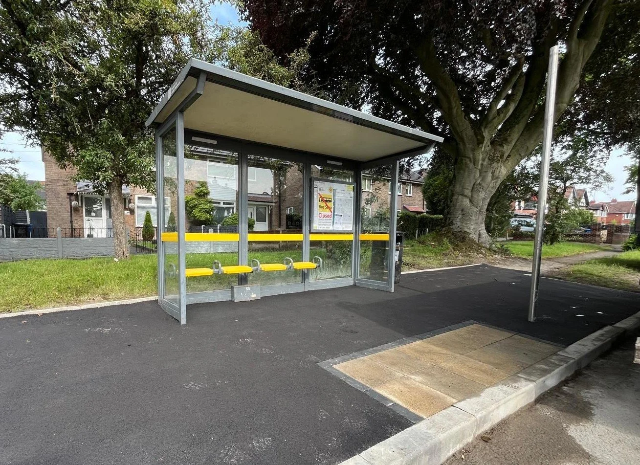More accessible bus stops arrive on Sale's Firs Way and Manor Avenue