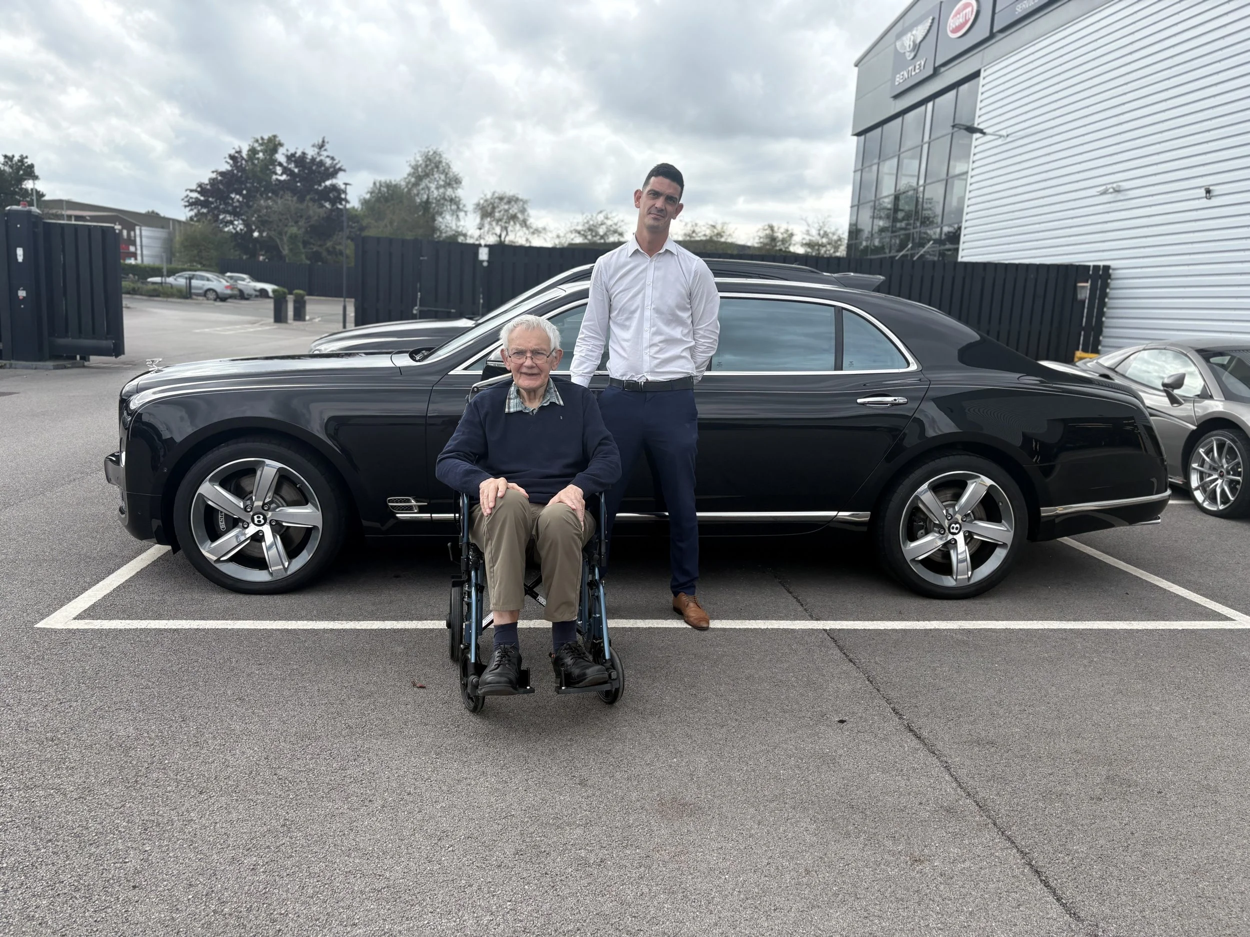 A 'wheelie' good day out for 91-year-old former Bentley engineer