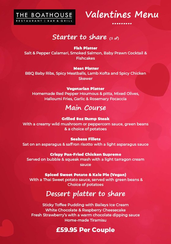 Where to eat Valentine's Day 2024 in Sale, M33 — Life in Sale