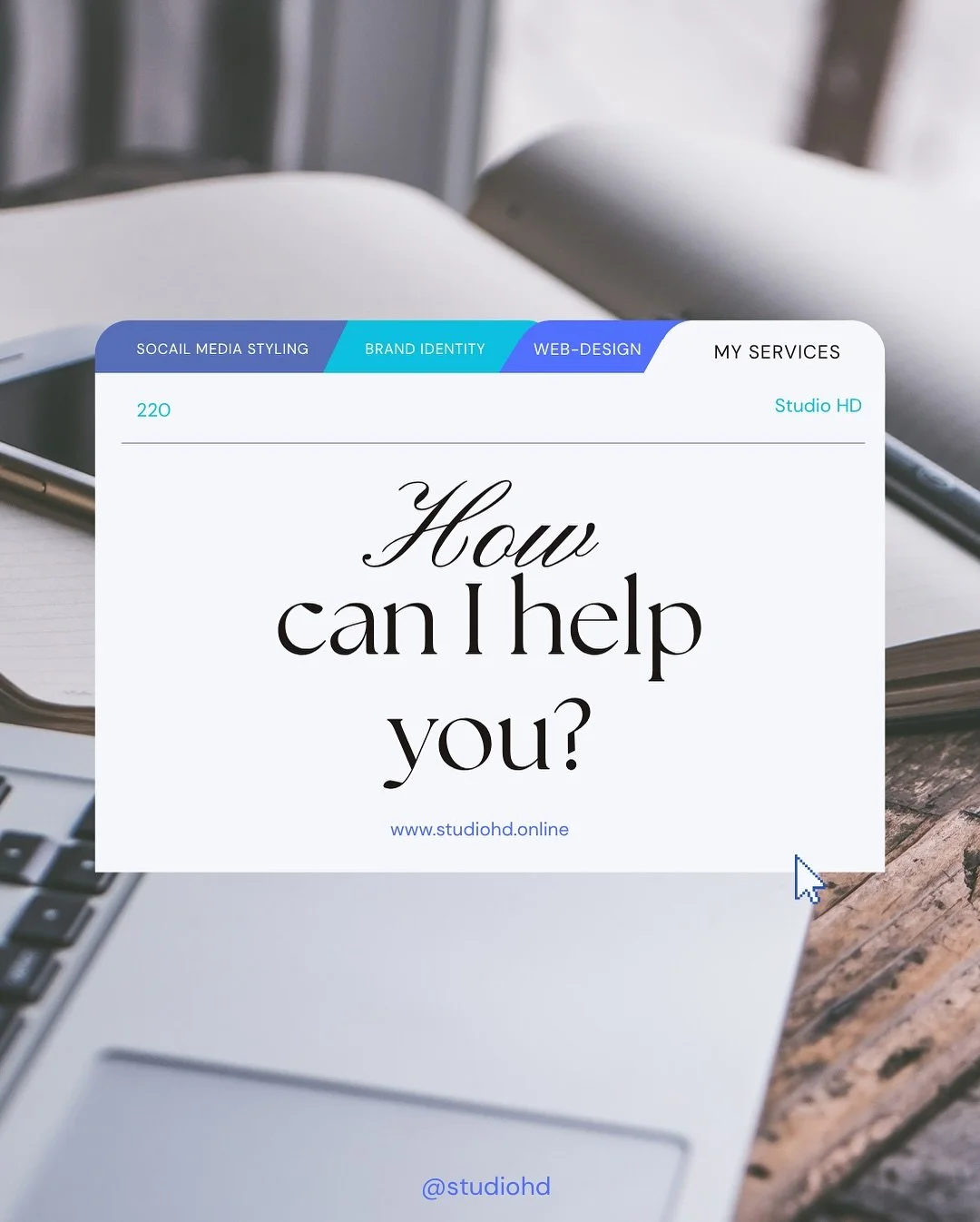 ✨ Now Accepting New Clients ✨
Let&rsquo;s build a brand that stands out.

🖥️ Web Design / E-Commerce

🎨 Brand Identity
Logo Design &middot; Business Cards &middot; Flyers

📱 Social Media Styling
Content Creation &middot; Scheduled Posting &middot;