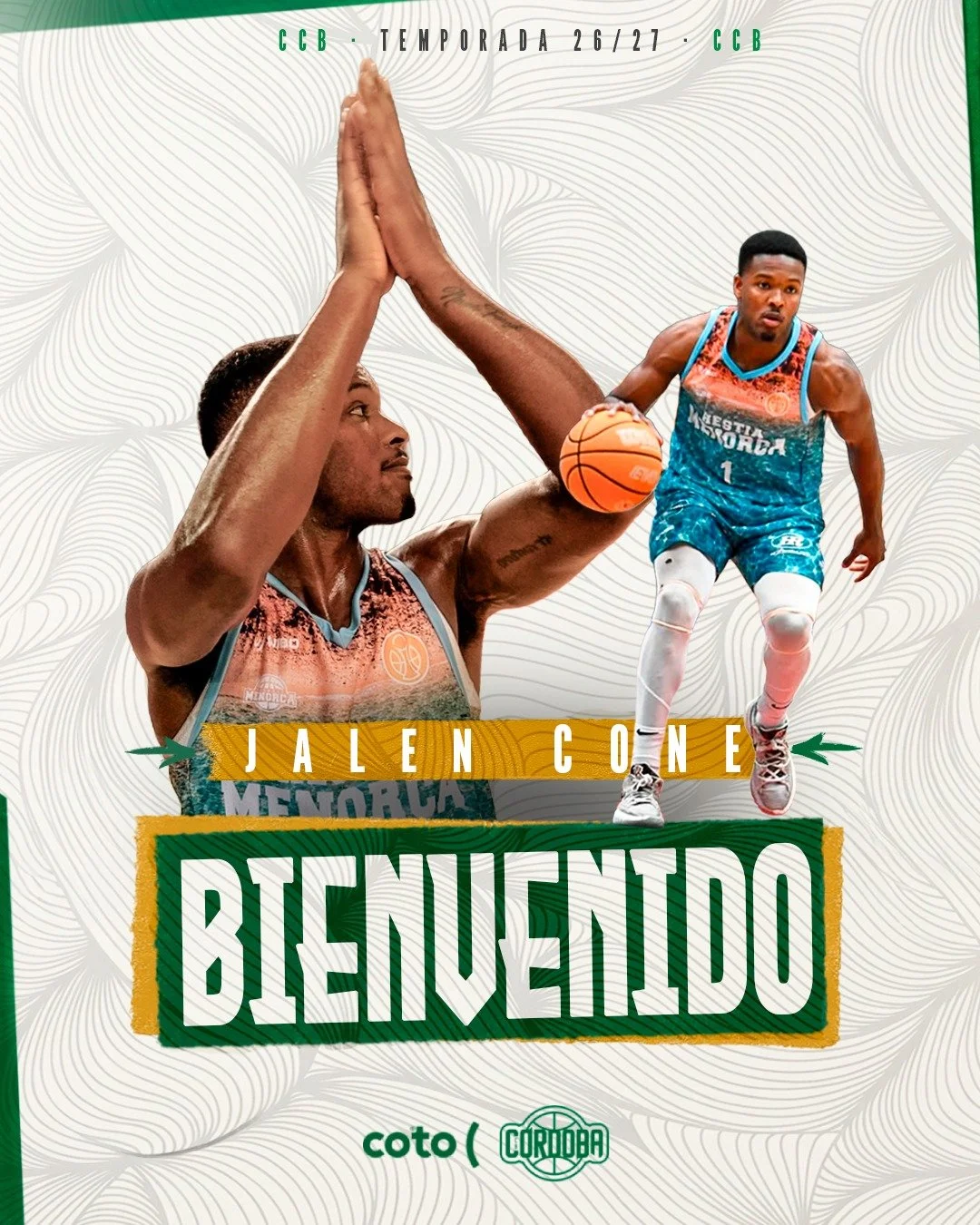 CCB firma al base estadounidense Jalen Christopher Cone, procedente del club bàsket menorca