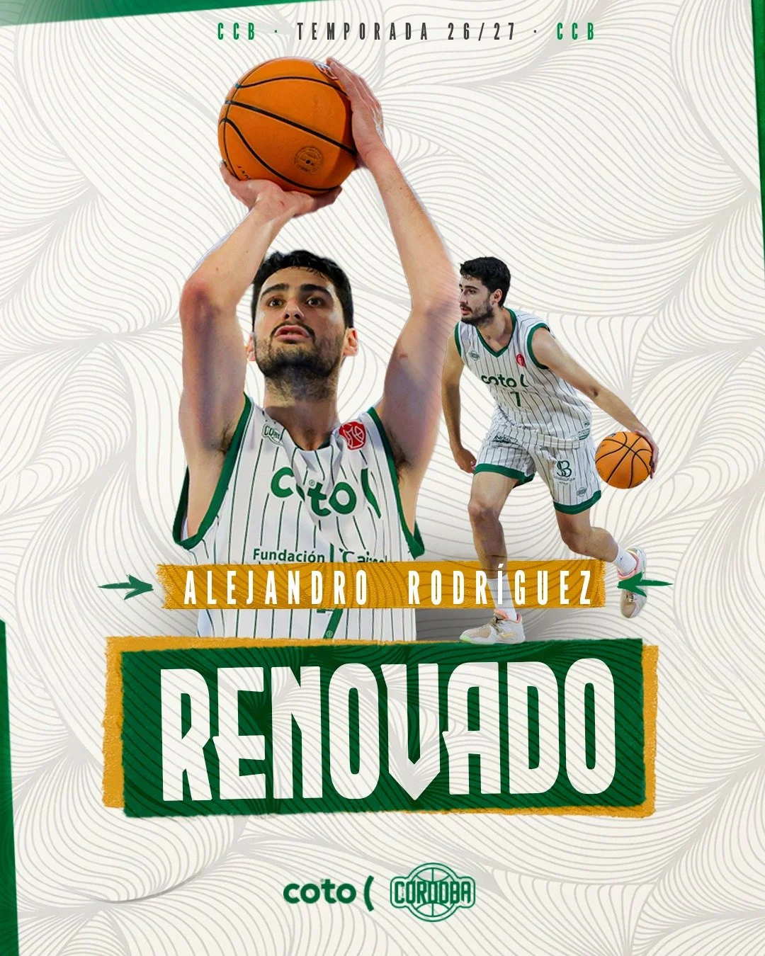 CCB RENUEVA A ALEJANRO RODRÍGUEZ, SEGUNDO "GRAN CAPITÁN" DURANTE LA PASADA TEMPORADA
