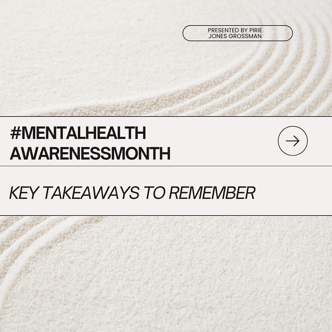 As we continue the conversation about #MENTALHEALTHAWARENESS . Lets talk about the key takeaways when learning about mental health. I am speaking about Mental Health and taking to health professionals about the subject all month long! Check out the l