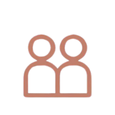 Icon of two stylized people standing side by side.
