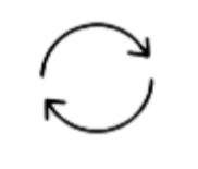 Close-up of a black circular object, possibly a lens or a ring, against a plain background.