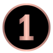 Number one inside a circular border.