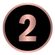 Number 2 inside a circle with a black background and pink outline