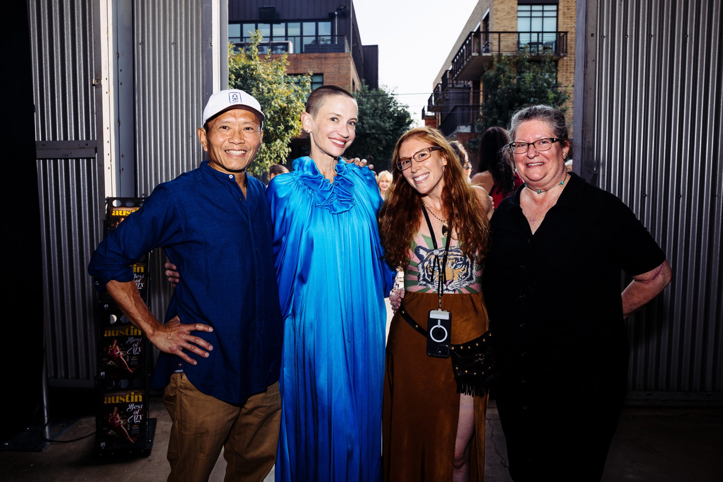 PURE Yoga + Fitness owners Mardy & Jeff Chen with the management team at the awards event for Best of ATX hosted by Austin American Statesman and Austin Monthly. 