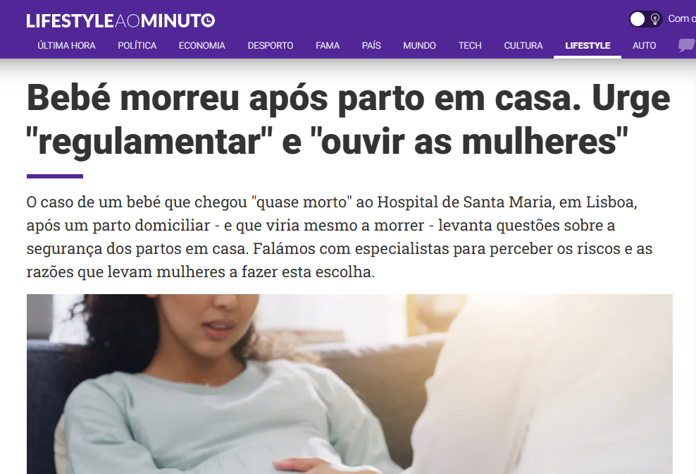 Andrea Guerreiro parto em casa