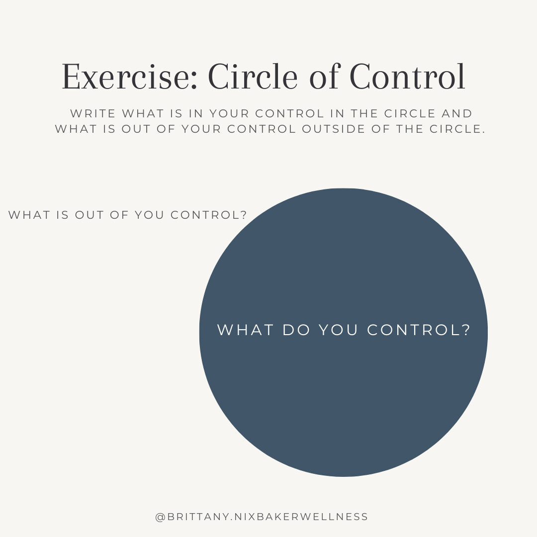 In Honor of #NationalStressAwarenessMonth... I want to talk about managing stress in ways that are less about doing an activity that looks like self-care and focus on some of the mindsets that create more stress. ​​​​​​​​​
Control..... definitely an 