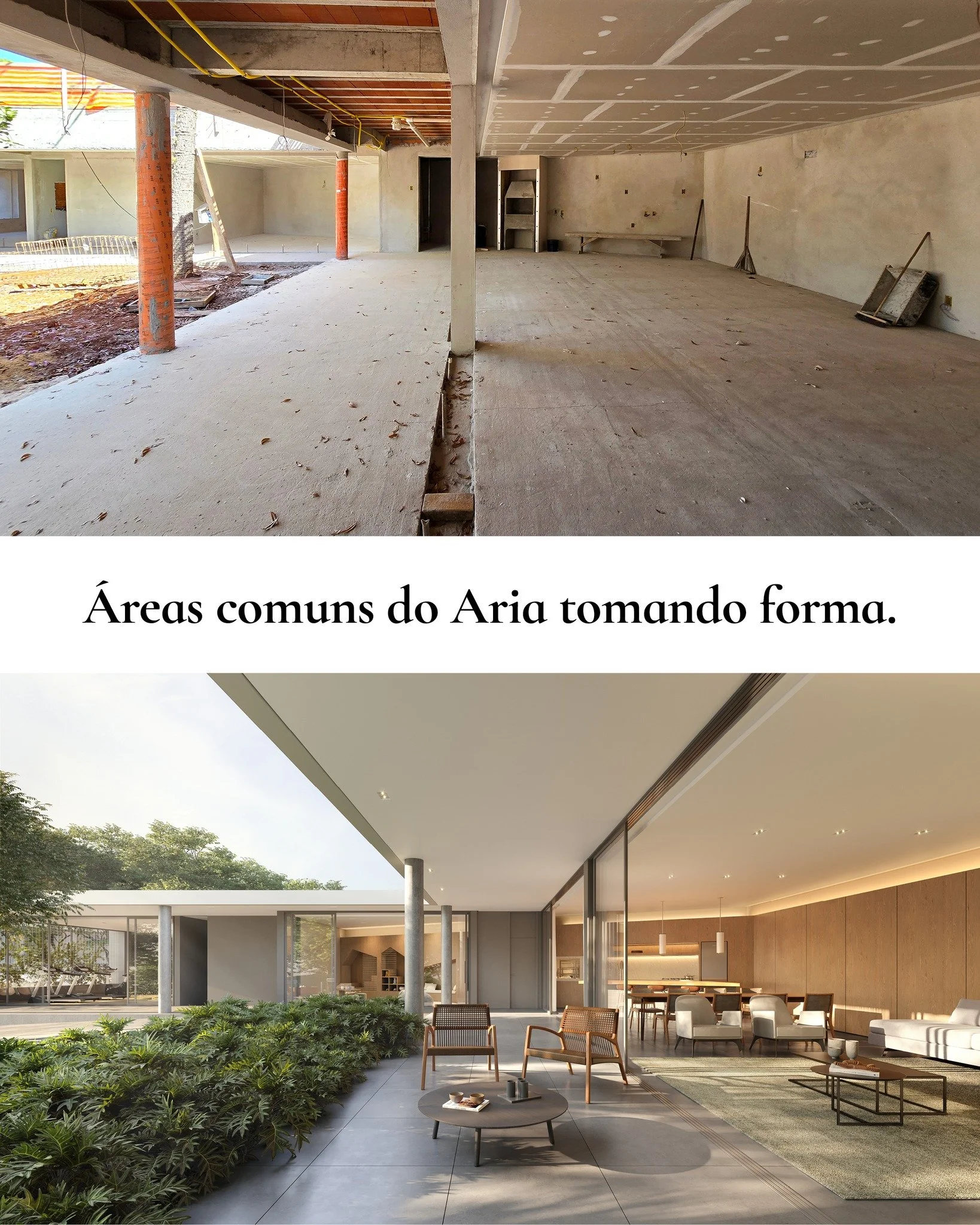&Eacute; muito bom assistir aos nossos projetos sendo concretizados! As &aacute;reas comuns do Aria foram pensadas com muito carinho como sendo extens&otilde;es das casas e apartamentos. O mesmo cuidado na proje&ccedil;&atilde;o dos espa&ccedil;os fo