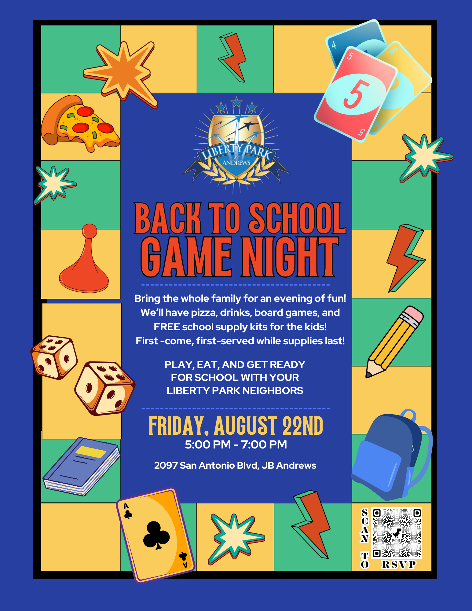 Liberty Park Back To School Game Night