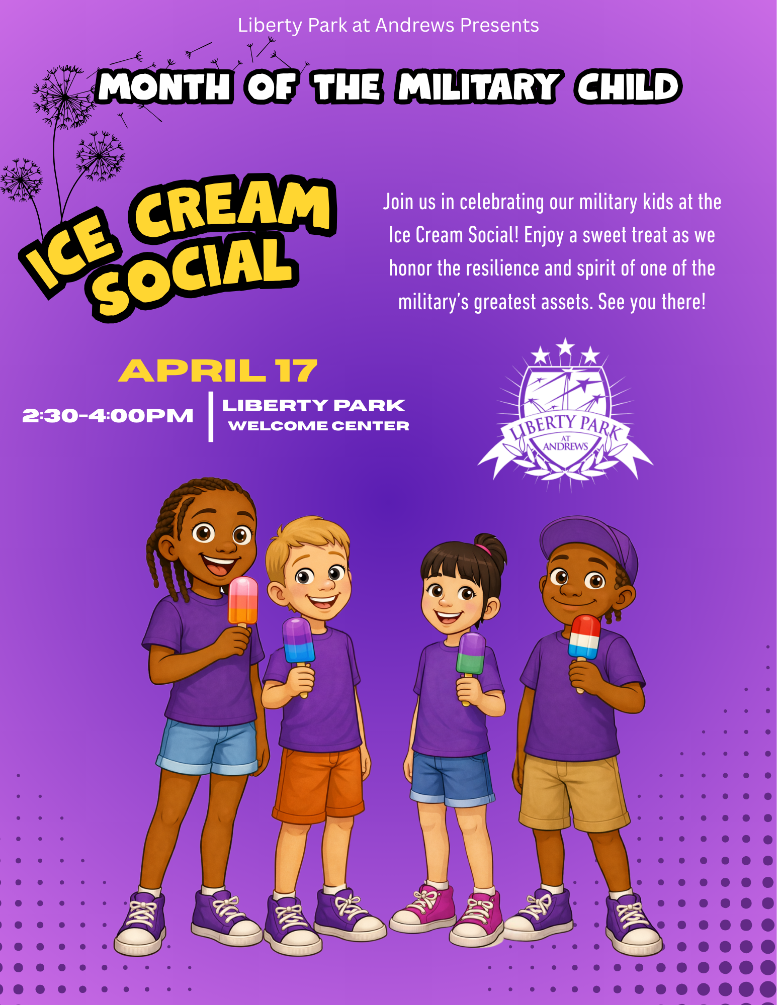 MONTH OF THE MILITARY CHILD ICE CREAM SOCIAL