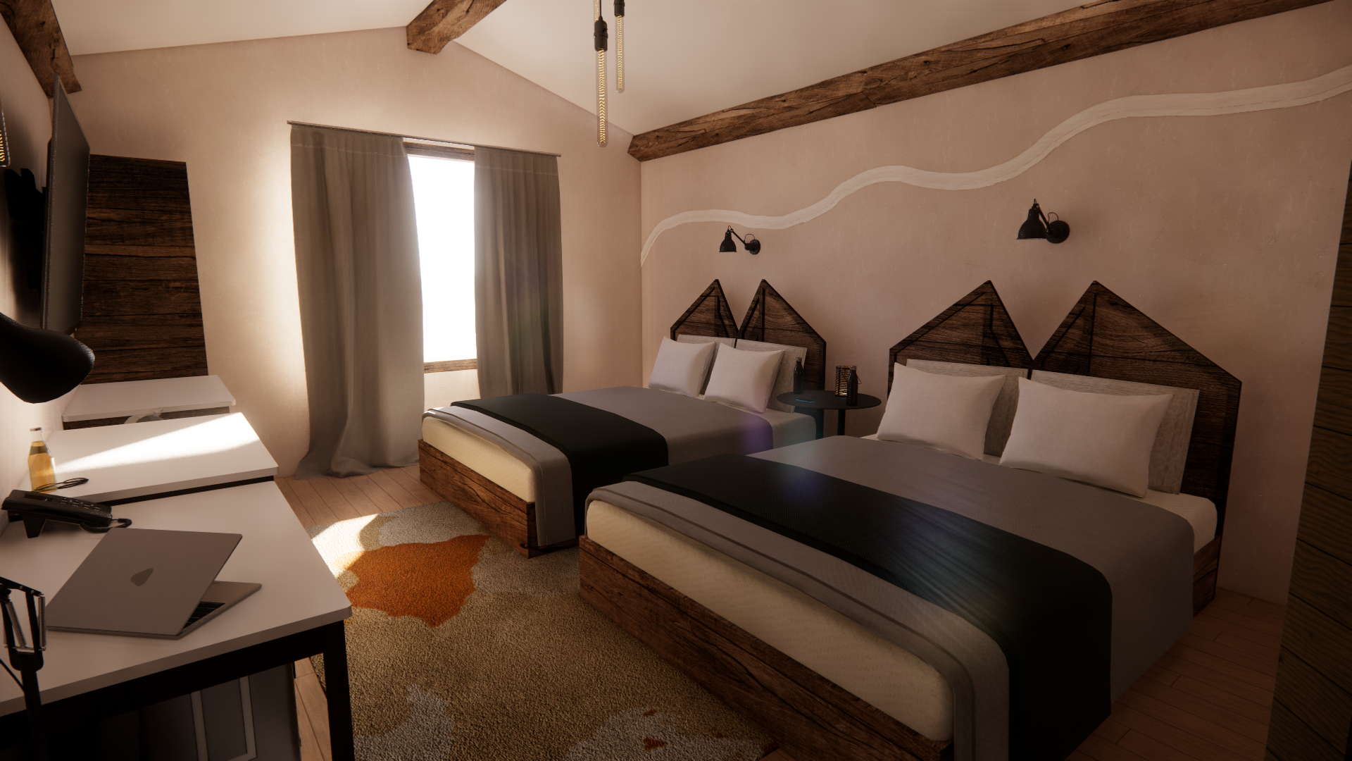 Bedroom + Bathroom