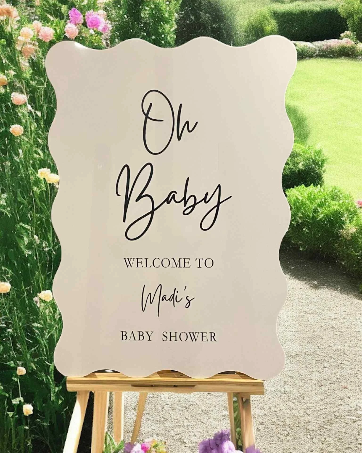 Baby Shower Signage for Hire 💖

Planning a baby shower? Make it extra special with our personalised welcome signs!

Here's what's available for hire:
🤍Personalised sign: $60
🤍Easel hire: $10
🤍Flower arrangement hire: $10

Send us a message to boo