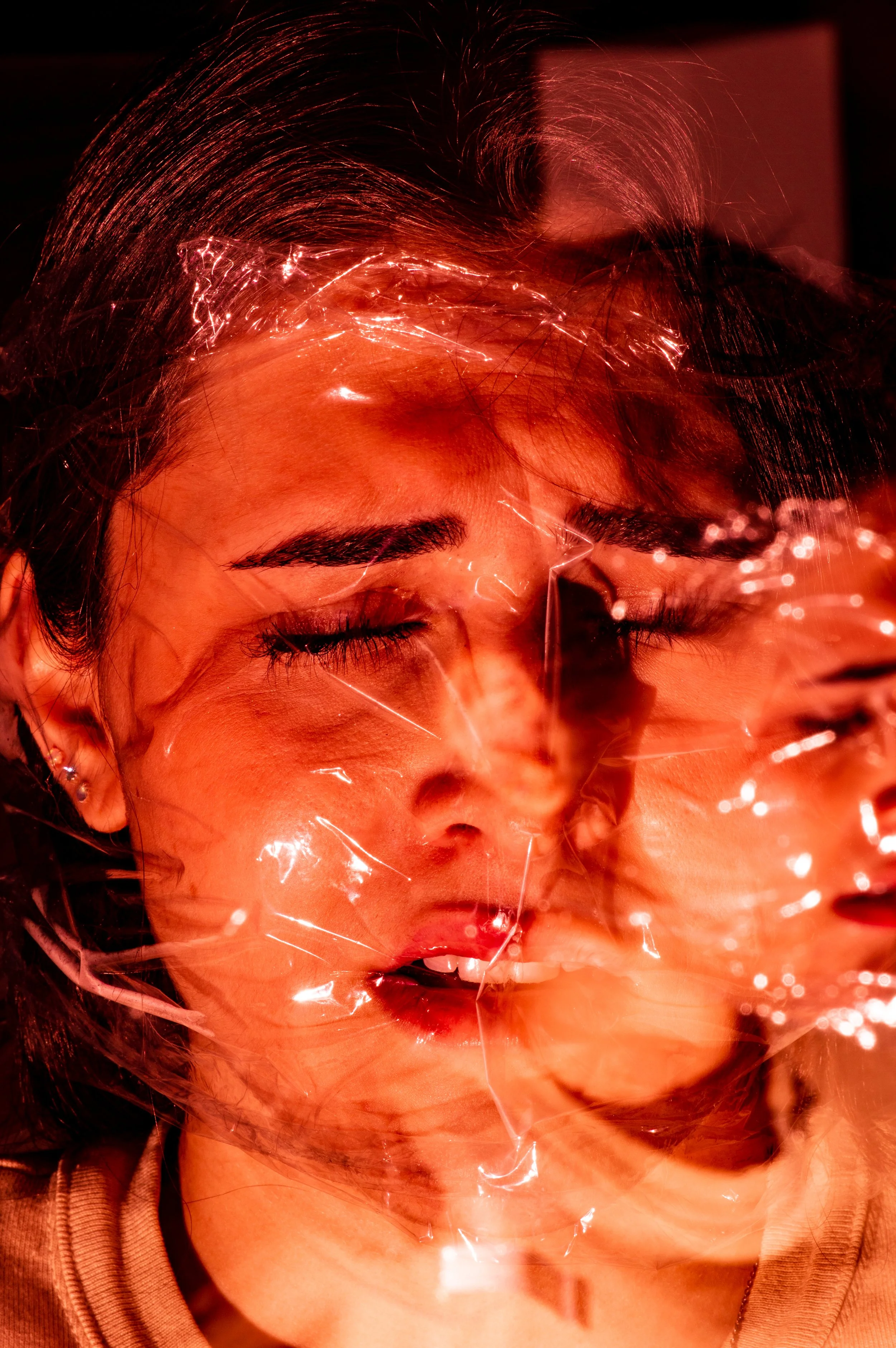 One body, two lives. Trauma creates a stranger inside your own skin. The one who lives through the nightmare, and the one who has to walk through the rest of the world pretending.