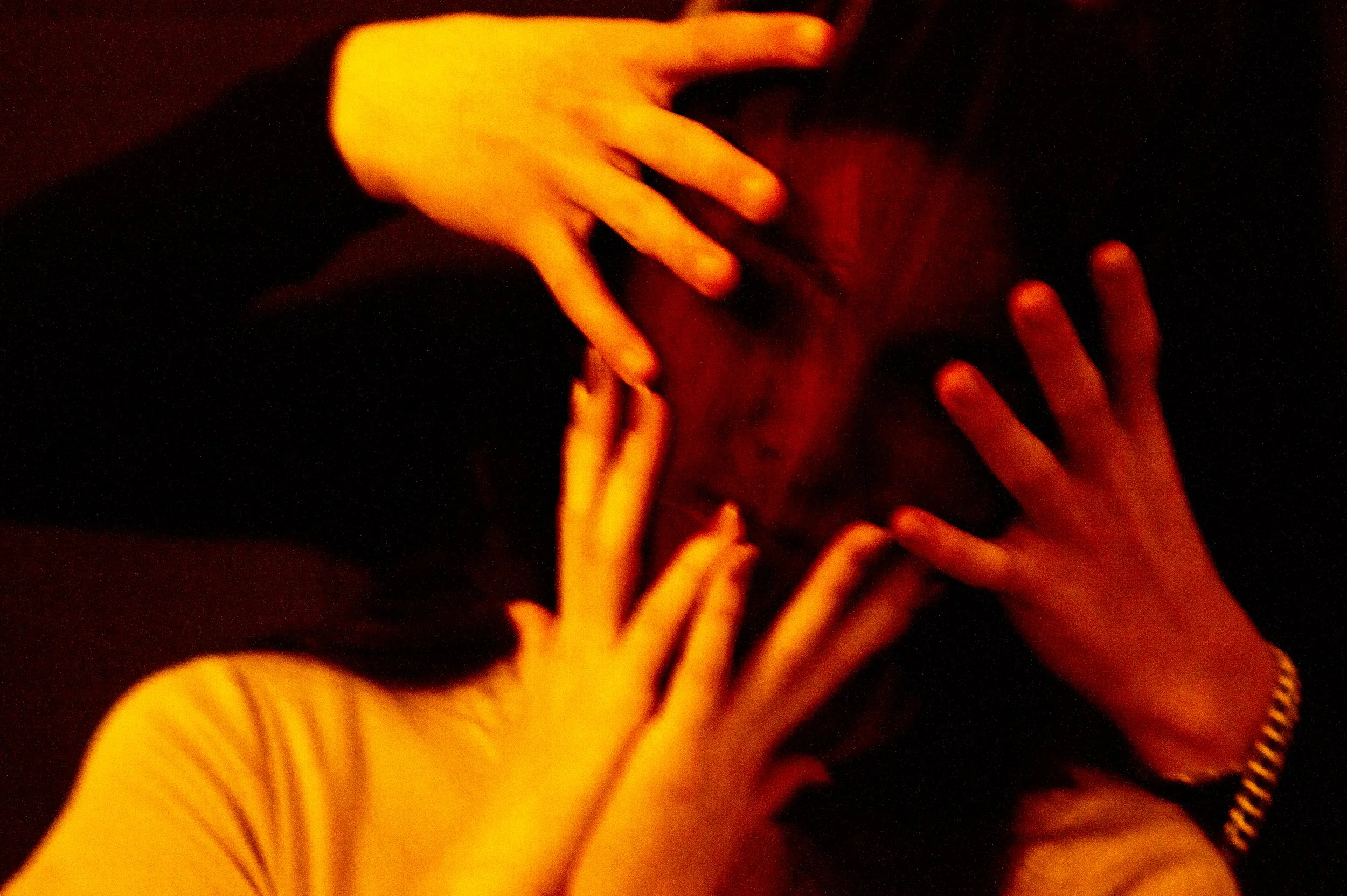 A sudden violent weight, the exact moment the world narrows down to hands, pressure, and the terrifying realization that your body is no longer your own.