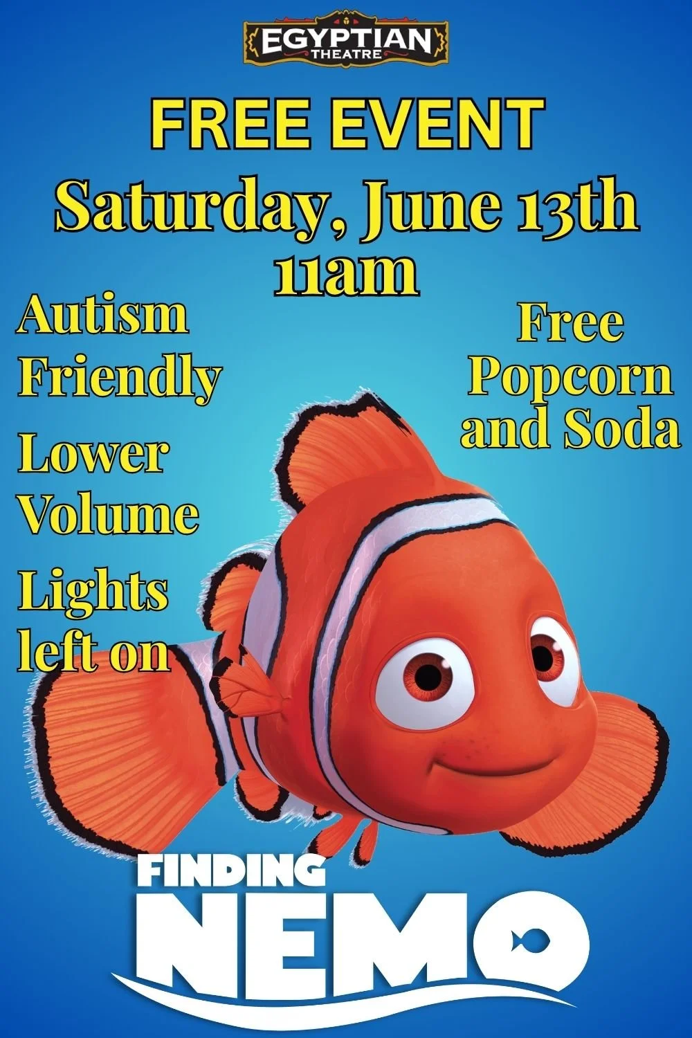 Finding Nemo - Autism Friendly Event