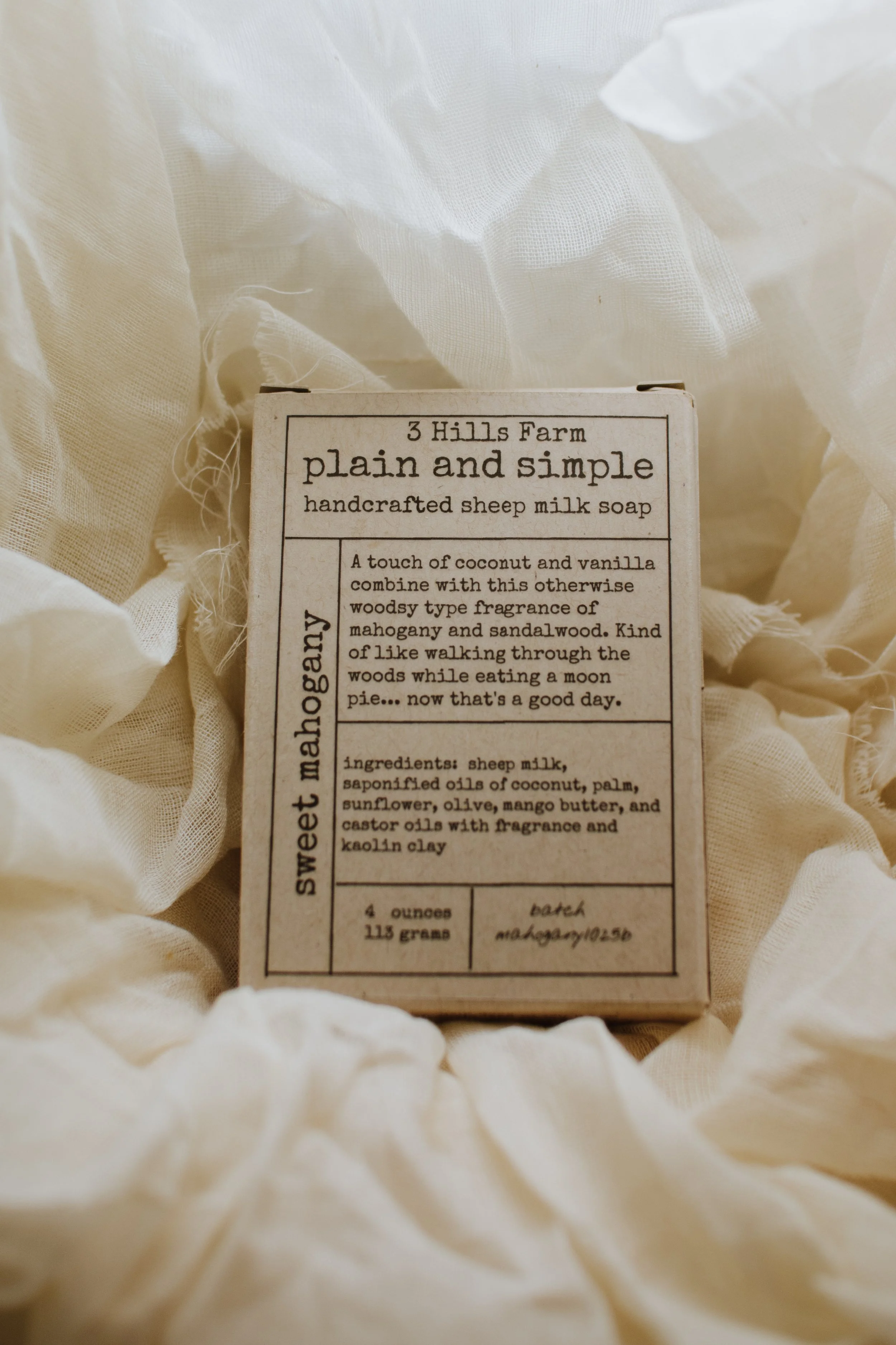 Sweet Mahogany Sheep Milk Soap