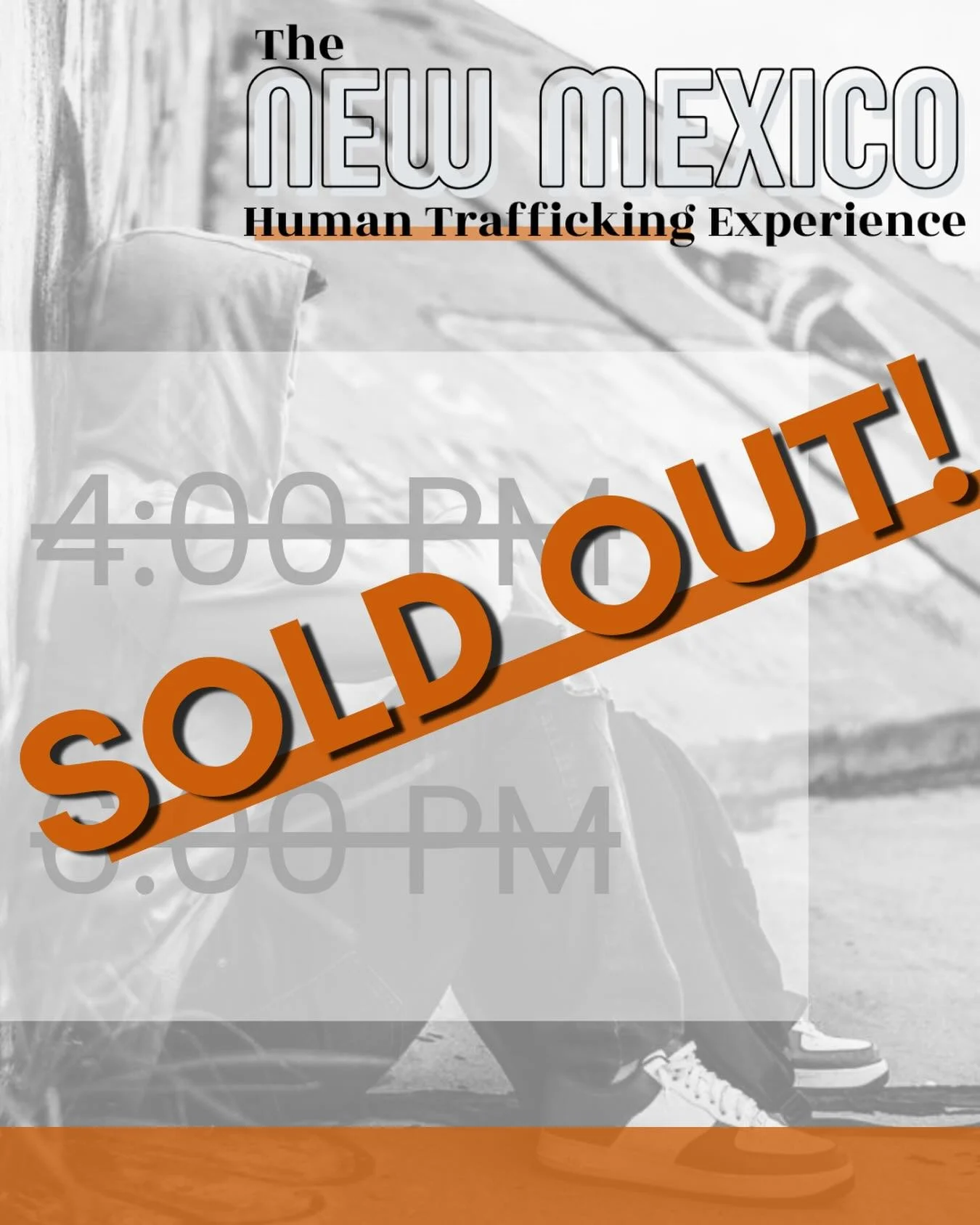 We&rsquo;re blown away by the response to The Human Trafficking Experience. We are officially sold out.

If your plans have changed and you&rsquo;re no longer able to attend, please reach out to Birga at balden@nmdreamcenter.org so we can open your
