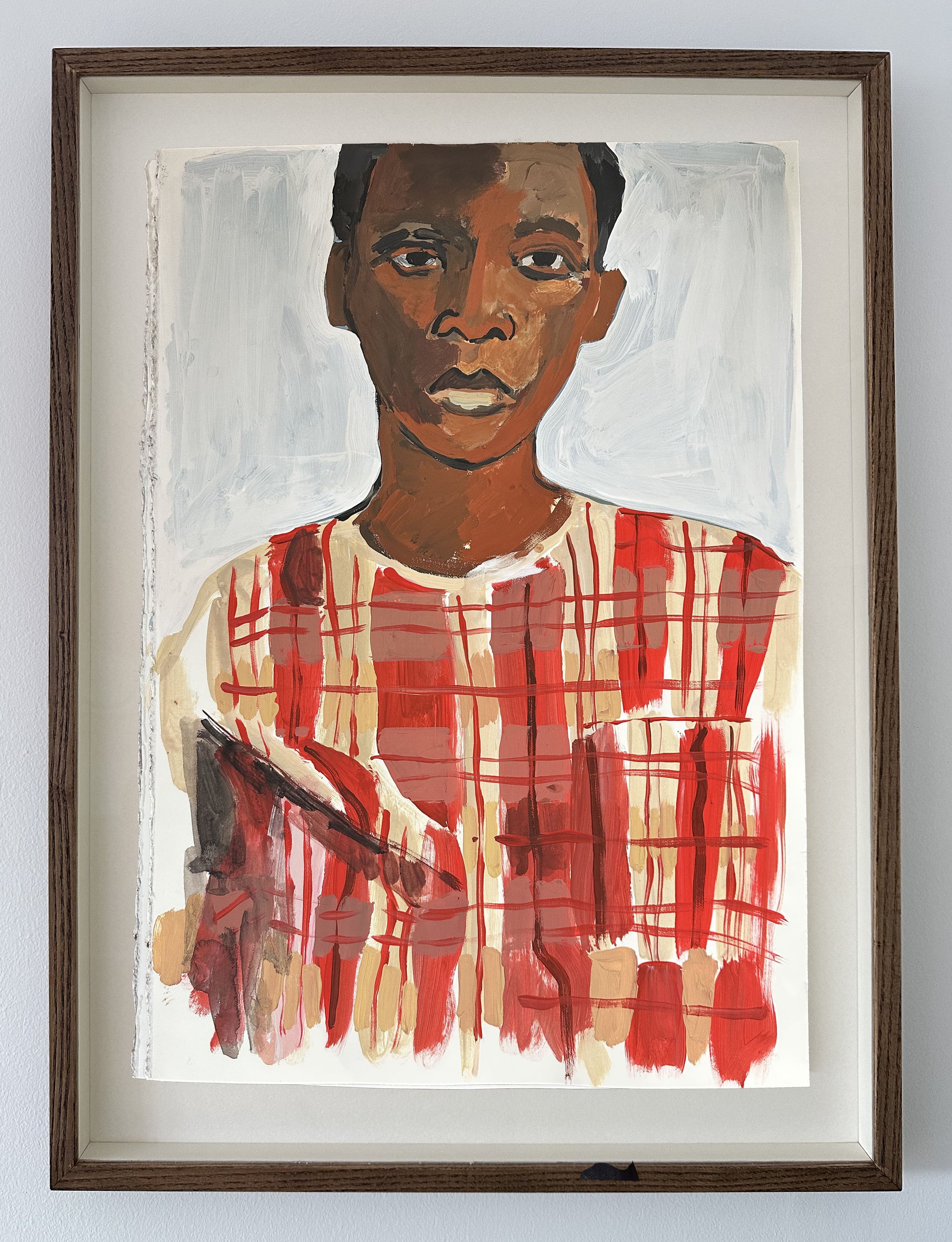 Red Chequered Shirt A2 70x90cm framed correct.jpg